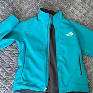 The North Face Turquoise Softshell Jacket